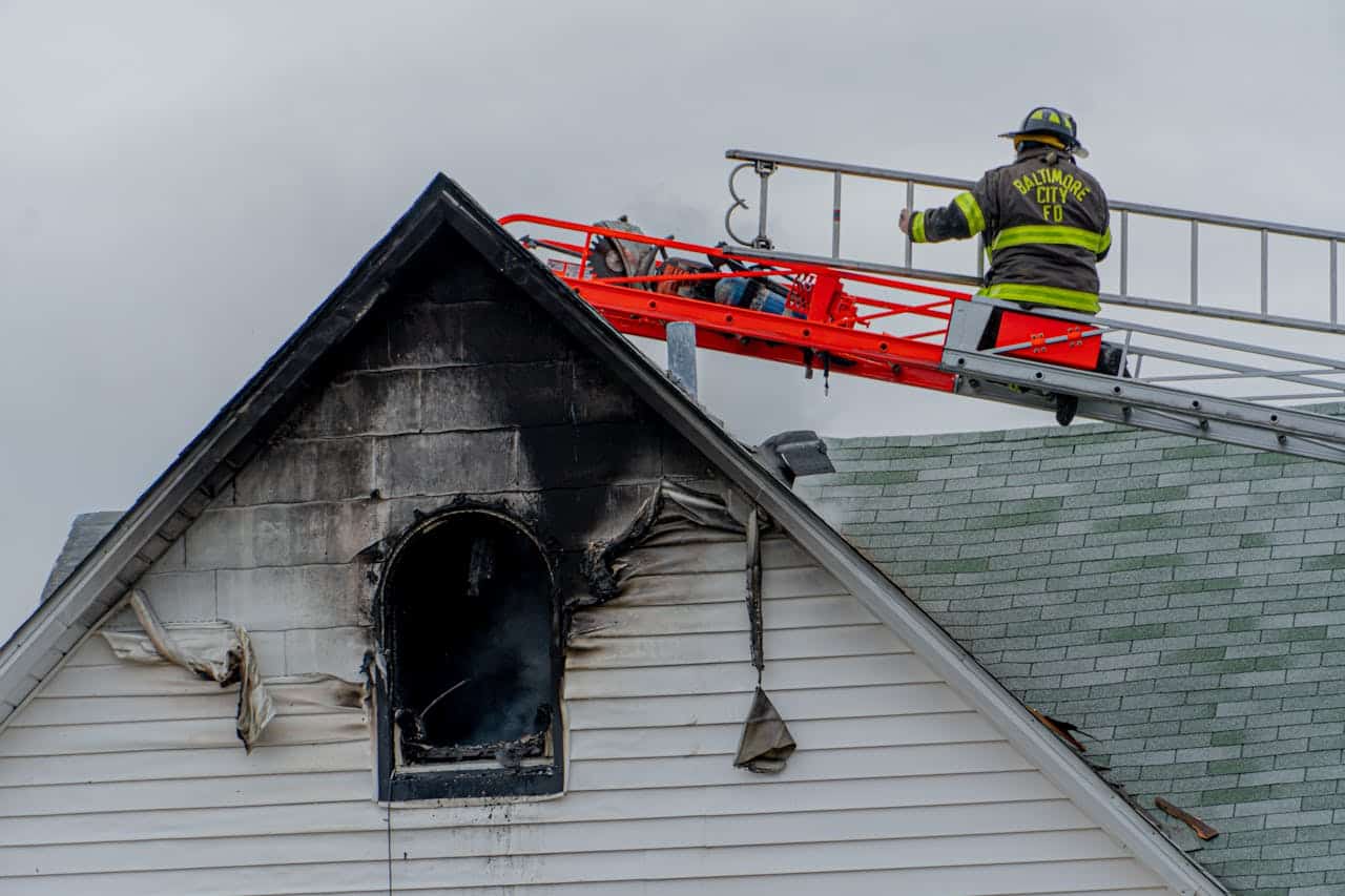 Fire-Damaged Home